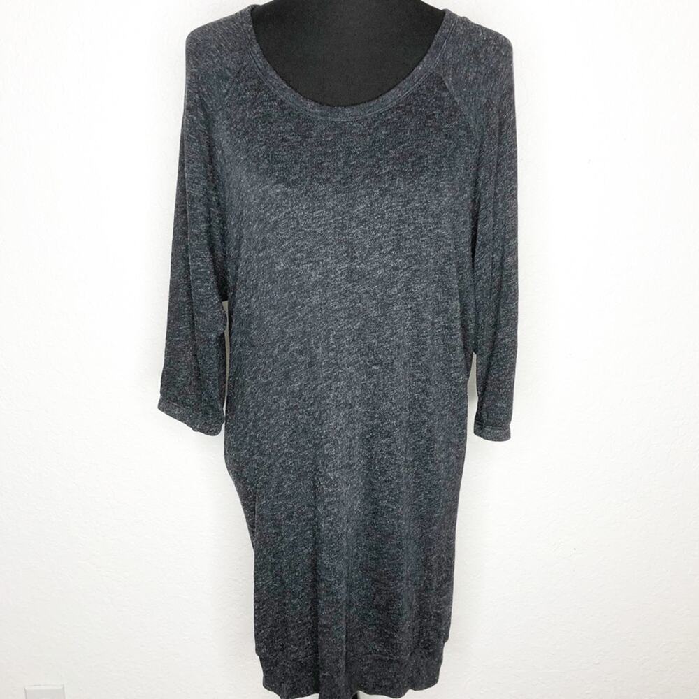 Standard James Perse charcoal gray knit tunic dress size 2 or Medium